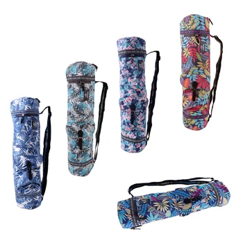 

Canvas Yoga Bag Full Zipped Exercise Dancing Mat Sling Bag Carrier Storage with Pockets