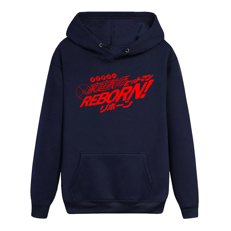 HITMAN REBORN! Новые осенние модные толстовки унисекс теплое хлопковое полиэстеровое пальто с капюшоном брендовые капюшоны свитшоты обычный размер xs-xxxl - Цвет: 10