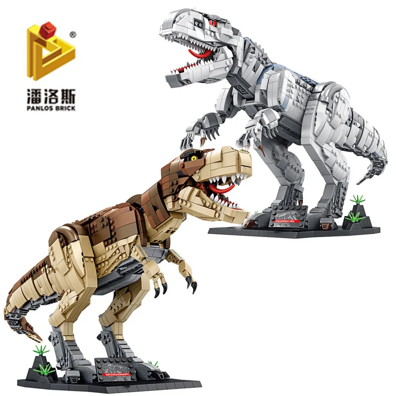

Jurassic Park Indominus Rex Dinosaur World Building Blocks Tyrannosaurus Model Bricks Birthday Gift For Kid Boys toys