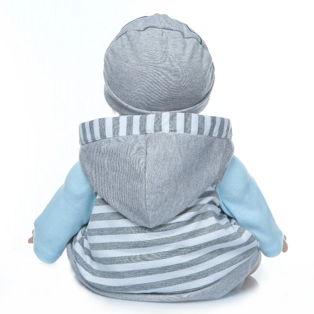 NPK 55 см мягкий настоящий сенсорный силиконовый boneca bebes Возрожденный силикон младенец получивший новую жизнь куклы Дети День рождения Рождественский подарок популярный