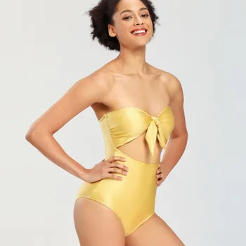 

Explosive European And American Bikini Bikini High Waist Knotted Swimsuit