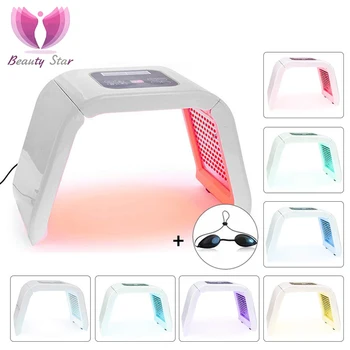 

Beauty Star 7 Colors PDT Led Facial Mask Light Photon Therapy Machine Skin Rejuvenation Acne Remover Anti-Wrinkle LED Face Mask