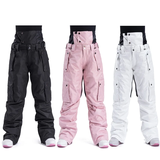 US $48.54 Ski Pants Men And Women Outdoor High Quality Windproof Waterproof Warm Couple Snow Trousers Winter 