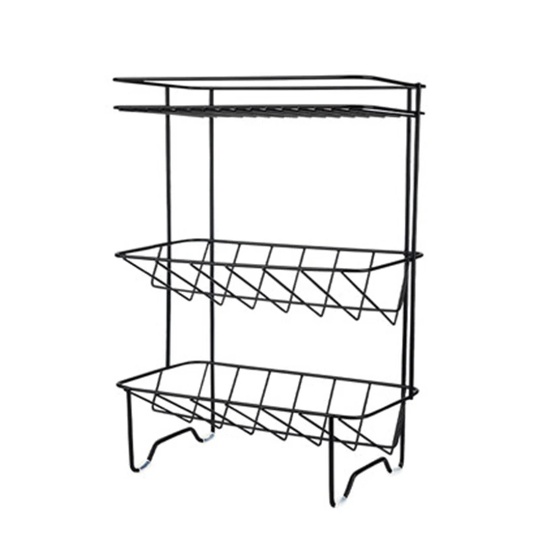 

Creative Nordic Multi-layer Storage Rack for Kitchen - Black