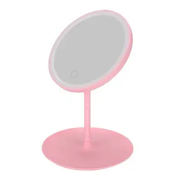 

Makeup Illuminated Cosmetic Mirror Removable LED Portable Travel Cosmetic Mirror with Round Mirror Round Mirror Light