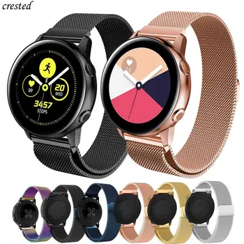 

Milanese strap For Samsung Galaxy watch Active 2 46mm/42mm Gear S3 Frontier band 22mm stainless steel bracelet samsung Active 2