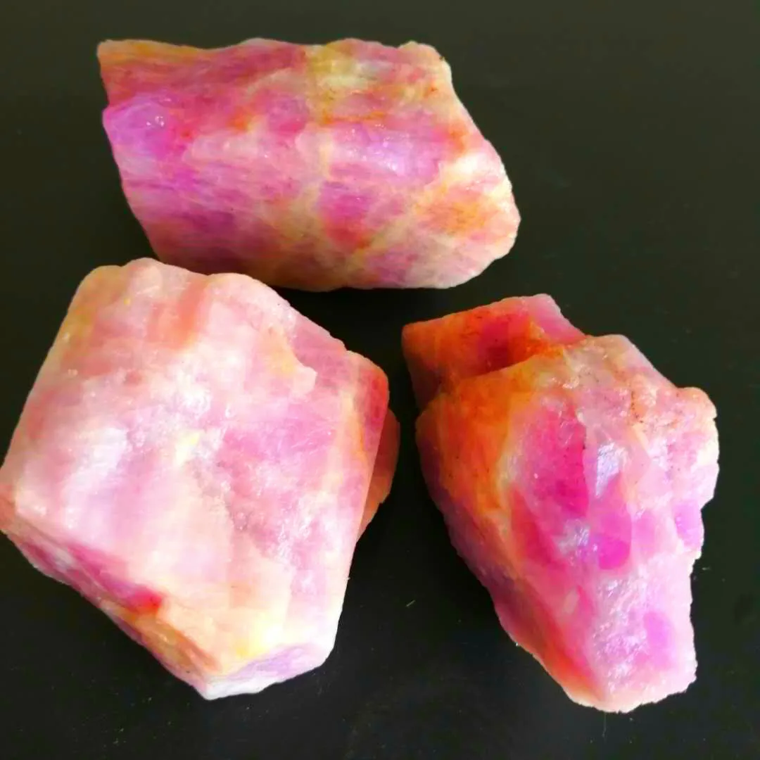 Natural Kunzite Quartz Crystal Spodumene Rough Mineral Stones Healing Decor Natural Stones and Minerals
