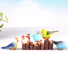 Искусственный лес Попугай животное птица модель миниатюрный пейзаж Сад орнамент материал с тонкой работы чрезвычайно реалистичные