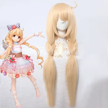 

THE IDOLM@STER CINDERELLA GIRLS STARLIGHT STAGE futaba anzu Cosplay Wig blonde braids costumes