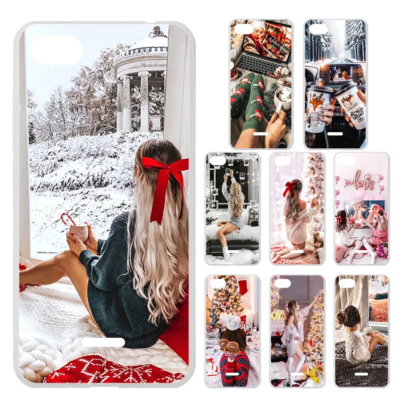 

Cute Girl Phone Case For Xiaomi Redmi Note 6 5A Case Winter House Silicon Funda Coque For Xiaomi Redmi 6 Pro 5 Plus S2 Cases