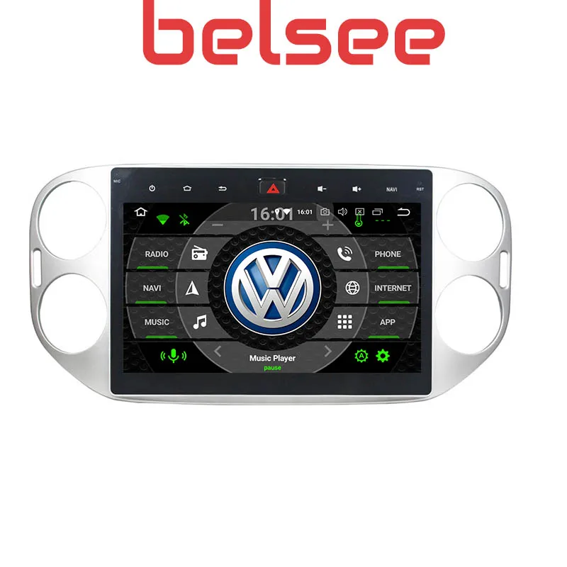 Автомагнитола Belsee с сенсорным экраном 10 1 дюйма Android 9 0 мультимедийный GPS