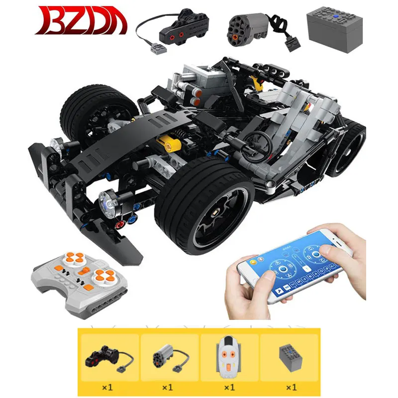 Радиоуправляемый автомобиль BZDA kart конструктор монстр карта с дистанционным