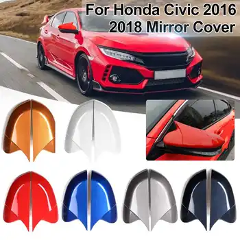 

Horn Style Mirror Caps ABS Rear View Side Mirror Cover Rearview Caps For Civic Sedan Coupe 2016-2019 Hatchback 2017-2019