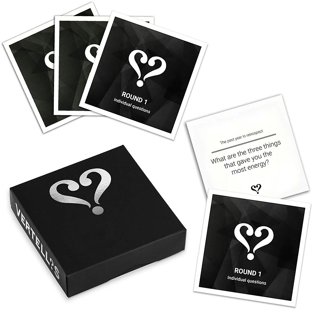 

Vertellis Holiday Edition Card Game for Families Friends Game Meaningful Connections with Inspiring Questions on Playing Card