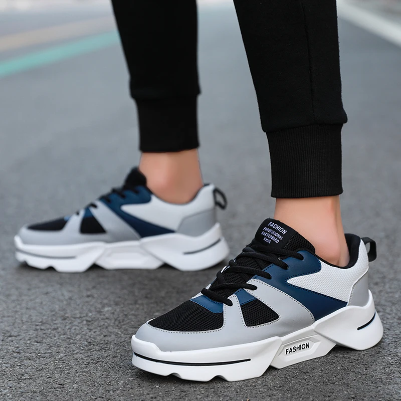 running high heel sports shoes for men