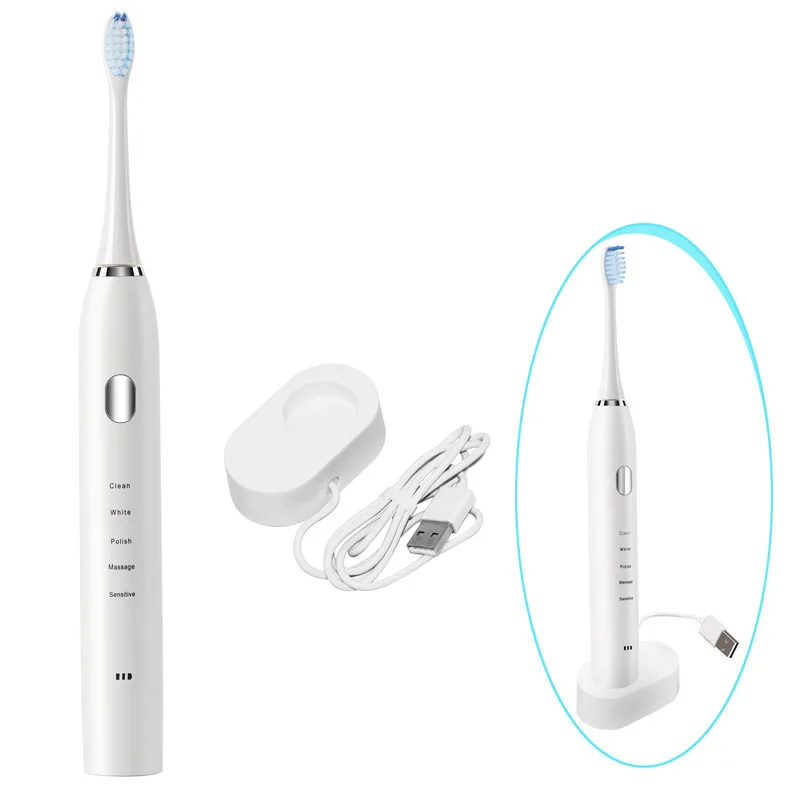 Electric Toothbrush Powerful Cleaning Rechargeable Toothbrush IPX7 Waterproof Included Toothbrush Electric Toothbrush Powerful Cleaning Rechargeable Toothbrush IPX7 Waterproof Included Toothbrush