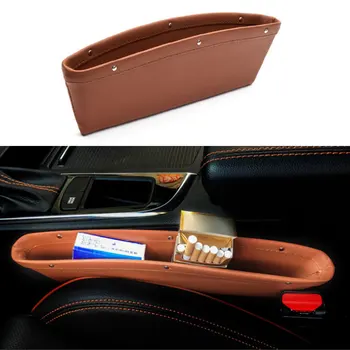 

1pc Car Seat Gap Filler Organizer Drop Catcher Pocket Between Seat And Console Car Side Stowing Holder For Car Accessories