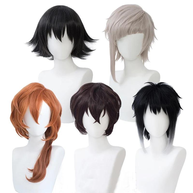 Bungo бродячие псы Cos дазай Осаму Ryunosuke Akutagawa Ryuunosuke Chuya Nakahara Chuuya Nakajima atshi Edogawa Ranpo парик