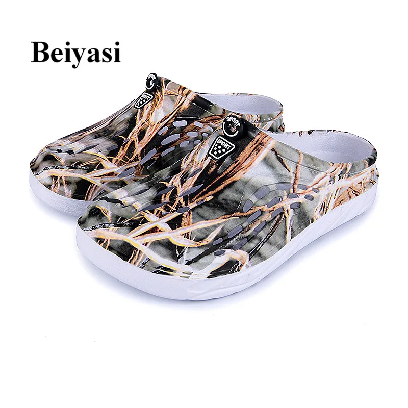 

2020 New Summer Graffiti Printing Mens Fashion Slippers Beach Massag Slippers Men New Arrivals Soft Home Slippers Zapatos Hombre