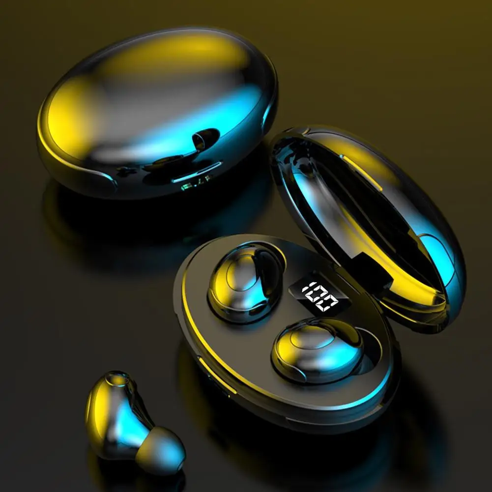 Aoogoor T5 TWS Bluetooth 5 0 Wireless Waterproof Noise Reduction Earphones For IPhone Supports Smart touch Operation