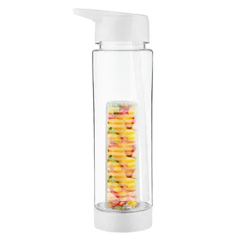 

Fruit Water Bottle Sports Fruit Cup With Straw Lid and Infusion Basket Leak Proof Bottle