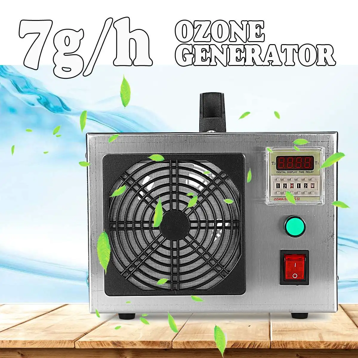 

220V 7g/H Ozone Generator Disinfection Machine Home Air Purifier Deodorizer with Steel Cover for Cleaner Machine System
