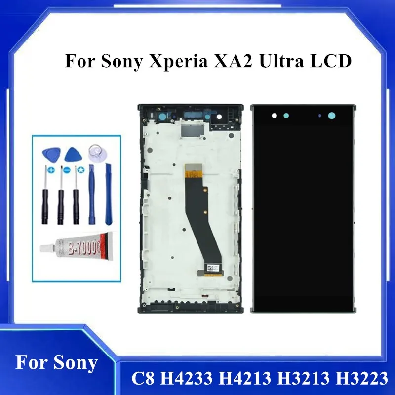 

ЖК-дисплей 6,0 дюйма для Sony Xperia XA2 Ultra, экран с дигитайзером в сборе для Sony Xperia C8 H4233 H4213, сменный ЖК-дисплей