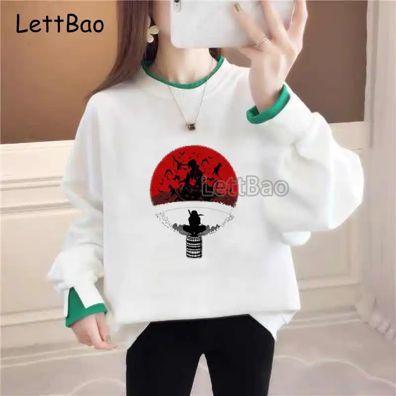 Hoodies Frauen Mit Kapuze Einfache Naruto Uchiha Itachi Oversize Pullover Japan Stil Warme Kawaii Lose Streetwear Damen Sweatshirts Hoodies Sweatshirts Aliexpress