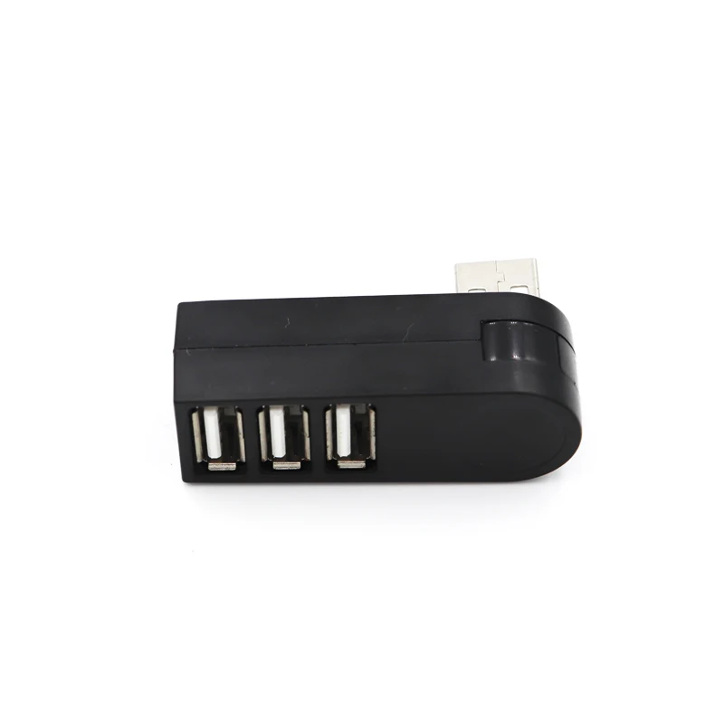 Мини концентратор 3 порта USB концентратор 2,0 многопортовый usb-адаптер вращающийся высокоскоростной для Macbook ноутбук, лэптоп, компьютер ПК