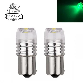 

2X LED Green BA15S 1156 P21W Car Light Turn Signal bulbs COB Stop light Automobile Brake Taillight (2 PCS / DC12V)