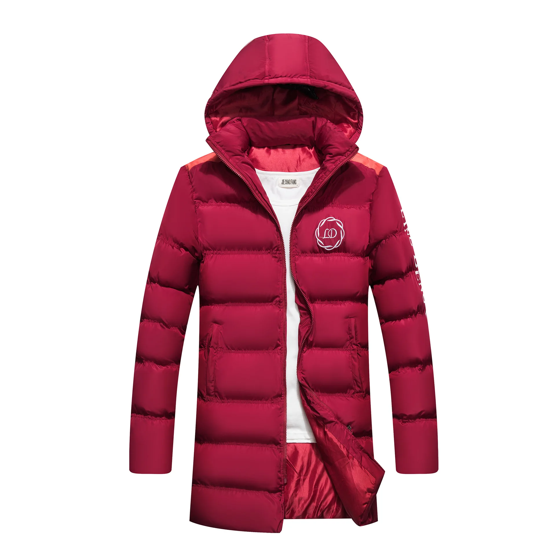 

Winter Men's Long-style Cotton Clothes,Men's Cap Jacket,Warm and Thick Cotton Clothes,Young Men's Cotton Clothes,Men Winter Coat