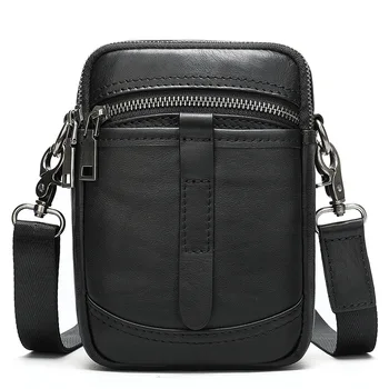 

Real leather Male Cross Body Shoulder Business Bags For Men Tote Bags Set Famous Brand New Fashion Man Leather Messenger Bag