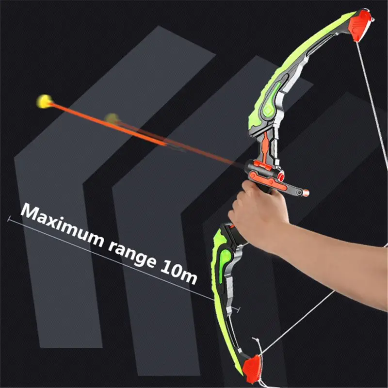 Light Up Archery Bow and Arrow Toy Set for Boys Girls With 3 Suction Cup Arrows