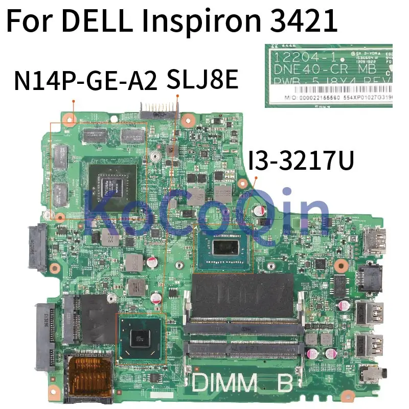 Материнская плата для ноутбука DELL Inspiron 14R 12204 3421 ядер 5421 1 шт. материнская
