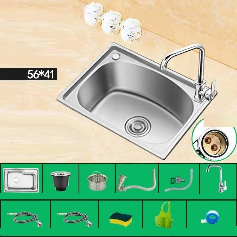 Version W Tarjas Para Cocina Lavello портативная кухонная раковина из нержавеющей стали Lavabo Cuba Pia Cozinha Fregadero для мытья овощей - Цвет: Version W