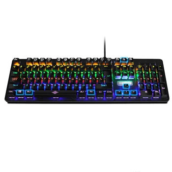 

DeepFox 104 Keys Gaming Mechanical Keyboard English Blue Switch Wired LED Backlit RGB Anti-Ghosting For Gamer