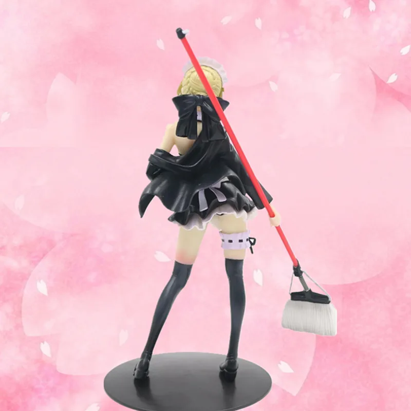 Saber Fate The Holy Grail War Fate Stay Night платье горничной ПВХ Фигурки игрушки аниме игрушки для детей A133