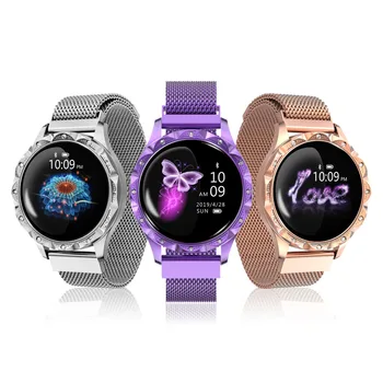 

intelligent bracelet waterproof female round color screen exercise blood pressure continuous heart rate sleep monitoring