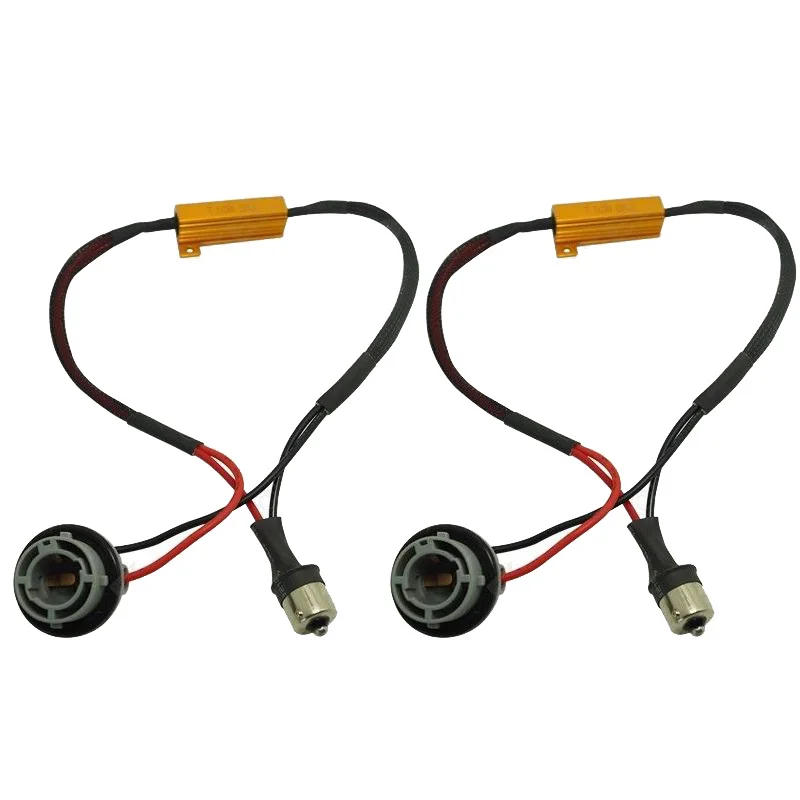 

2 x BA15S P21W 1156 LED Bulb OBC Warning Canceller Decoder Load Canbus Resistor