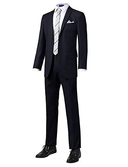 

Terno mens suits with pants Business Suits grey blue Single Button Wedding Suit Jacket Coat(Jacket+Vest+Pants)costume homme