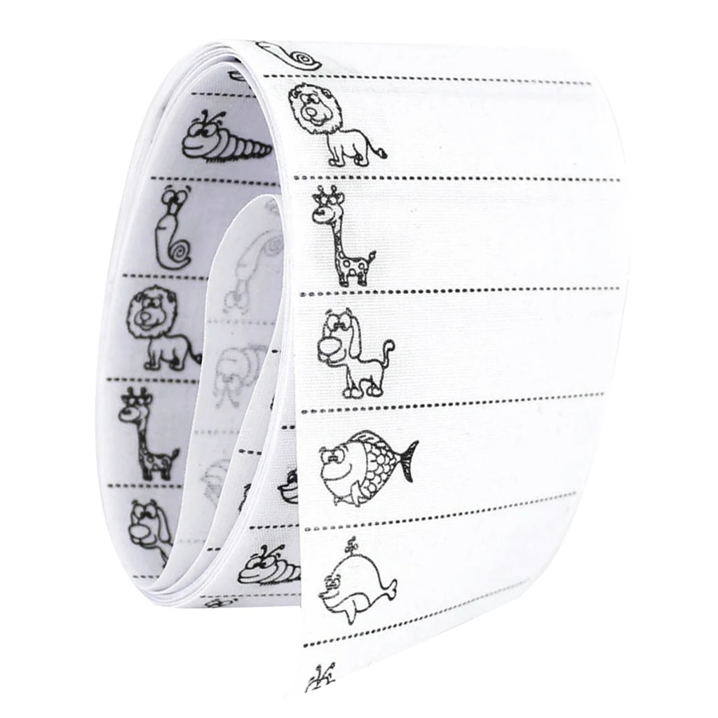 

100x Custom Sew on Name Tag Clothing Label Garment School Personalized Tape