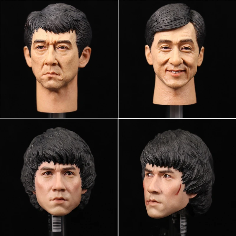 1/6 Scale Kong Fu Jackie Chan Head Sculpt Headplay For 12" Male action Figure B
