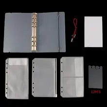 1 набор прозрачных переплетных листов, Размер А6, внутренняя Обложка для страниц, блокнот, дневник, планировщик, коллекция офисных принадлежностей