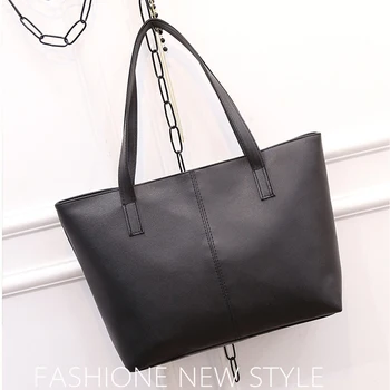 

Fashion Simple Handbag European And American-Style WOMEN'S Shopping Shoulder Bag Midline Pattern Large Capacity Bags