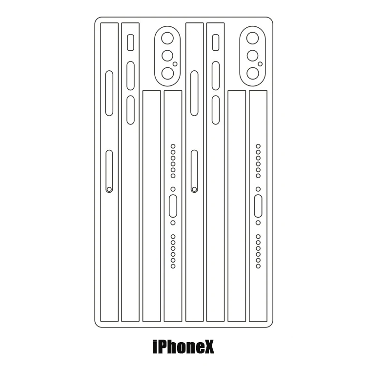 SIANCS 2 шт прозрачная боковая пленка для мобильного телефона для iphone11 8 8plus Xs XSMAX XR Rim защитная пленка ультра-тонкая ТПУ Гидрогелевая пленка - Цвет: for iPhonex