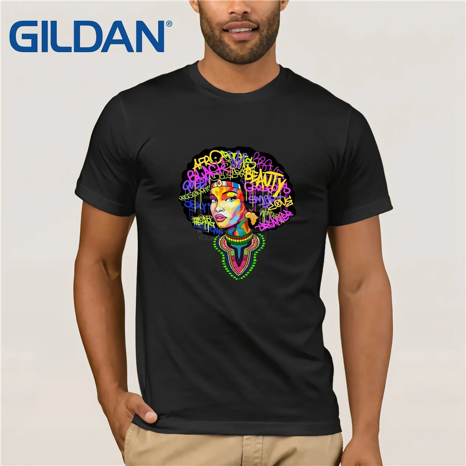 

Dashiki Melanin Afro man T Shirt