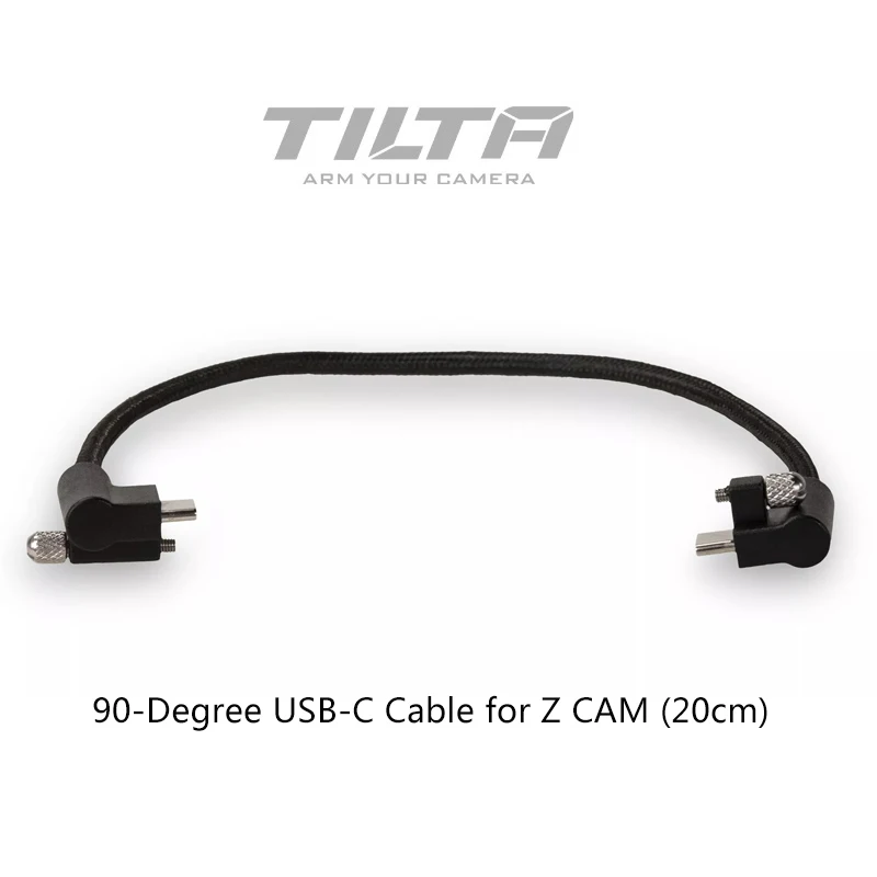 

Tilta 90-Degree 20cm USB-C Cable for Tiltaing Z CAM Camera Cage