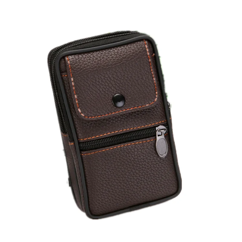 Мужская поясная сумка BISI GORO, многофункциональная сумка для хранения мелочи, телефона, износостойкий кошелек из