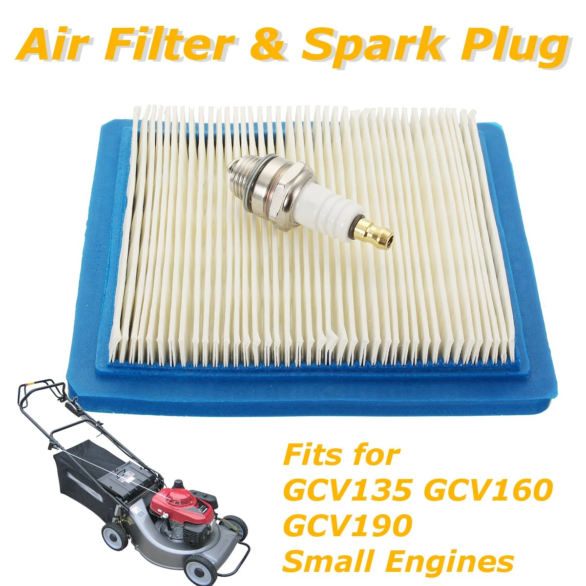 Set Air Filter Spark Plug For Honda IZY HRX GCV135/160/190 Lawn Mower