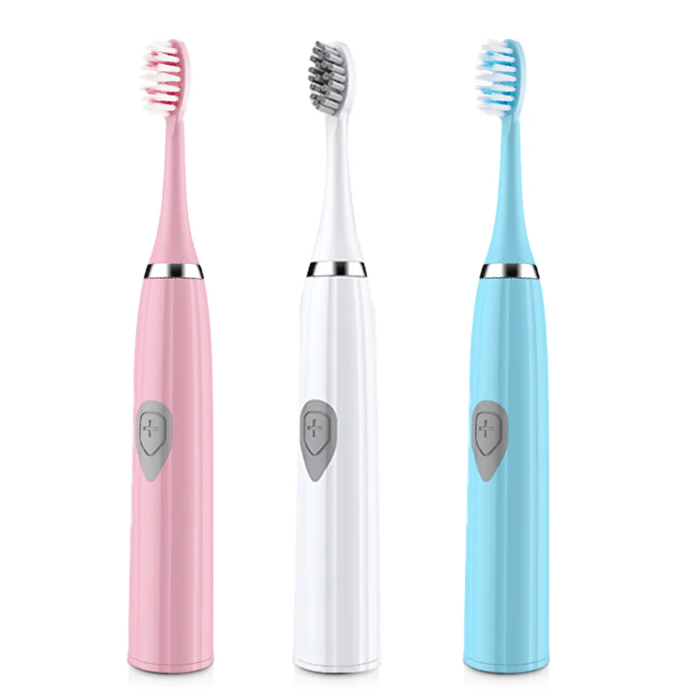 

Portable Electric Toothbrush With 3 Brush Heads Battery Operated Oral Hygiene Non Rechargeable Waterproof Toothbrush
